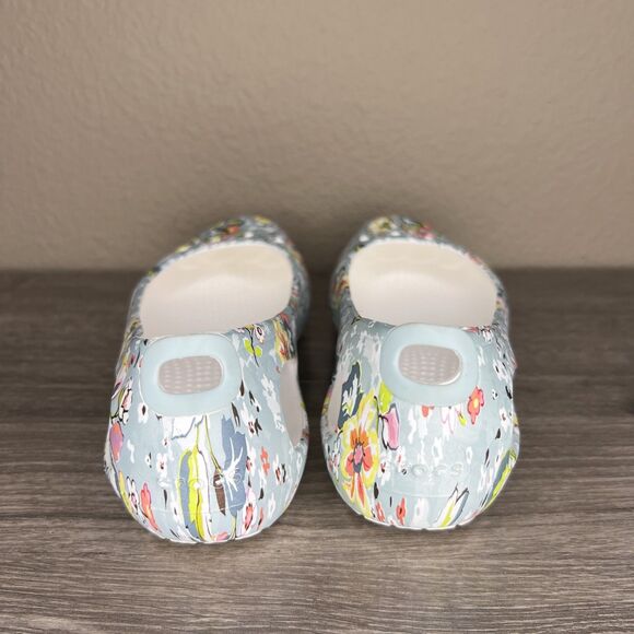 CROCS x Vera Bradley KADEE Limited Edition Blue Floral Flats Womens Size 6 US - Picture 3 of 9